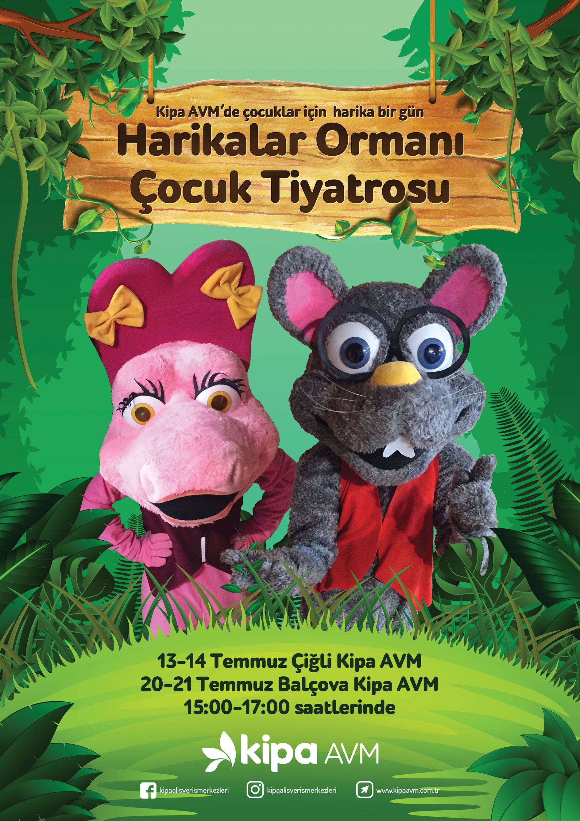 Hariklar Ormanı Çocuk Tiyatorsu Kipa AVM’de!